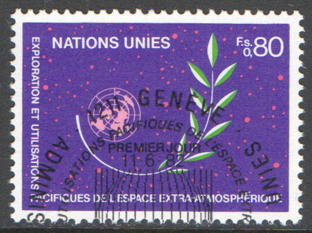 United Nations Geneva Scott 109 Used